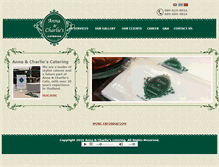 Tablet Screenshot of annacharliecatering.com